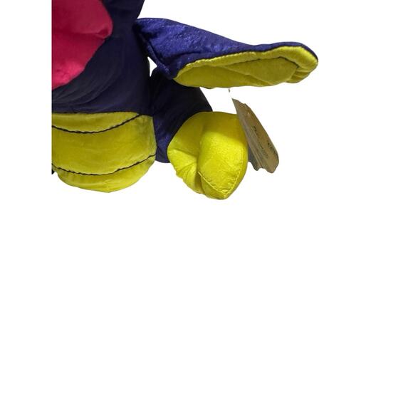 Fisher Price Baby Dino-Roar 1992 Plush Dinosaur Pterodactyl Puffalump Hatchling - Picture 2 of 8